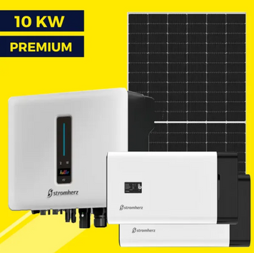 Гібридна сонячна станція на 10 кВт Premium | Stromherz 10 kw | Ulica 550W | Stromherz 6,9 kWh 3003 фото