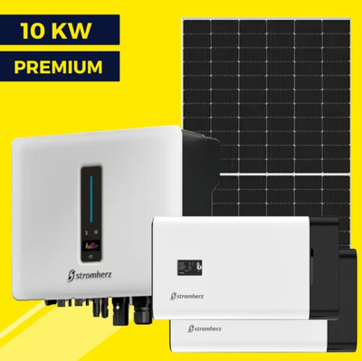 Гибридная солнечная станция на 10 кВт Premium | Stromherz 10 kw | Ulica 550W | Stromherz 6,9 kWh 3003 фото