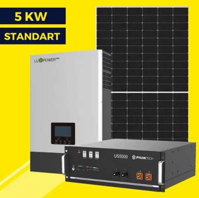 Гибридная солнечная станция на 5 кВт Standart | Luxpower 5 kw | LP Longi 450W 3005 фото