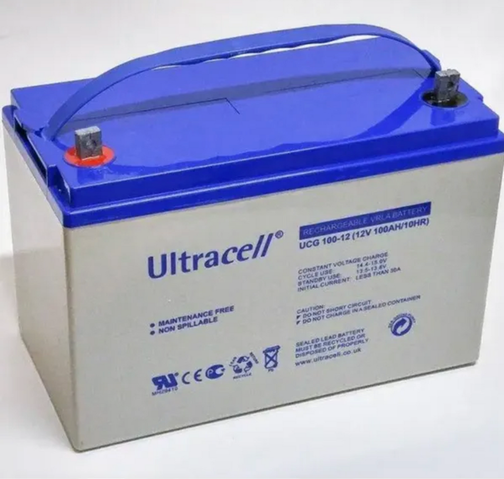 Аккумуляторная батарея Ultracell UCG100-12 GEL 12V 100 Ah (328 x 173 x 232) White Q1/48 738 фото