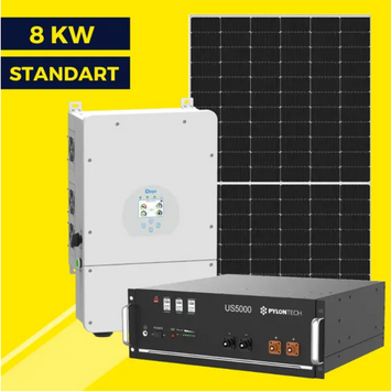 Гібридна сонячна станція на 8 кВт. Standart | Deye 8 kw | LP Longi 450W 9003 фото