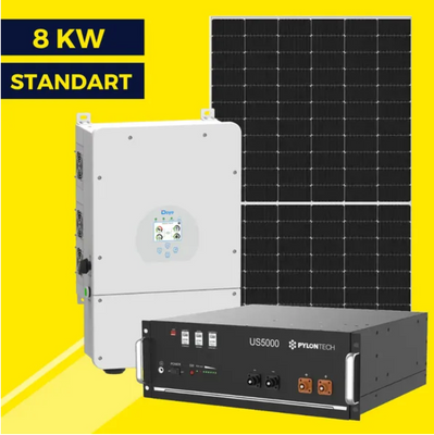 Гибридная солнечная станция на 8 кВт Standart | Deye 8 kw | LP Longi 450W 9003 фото