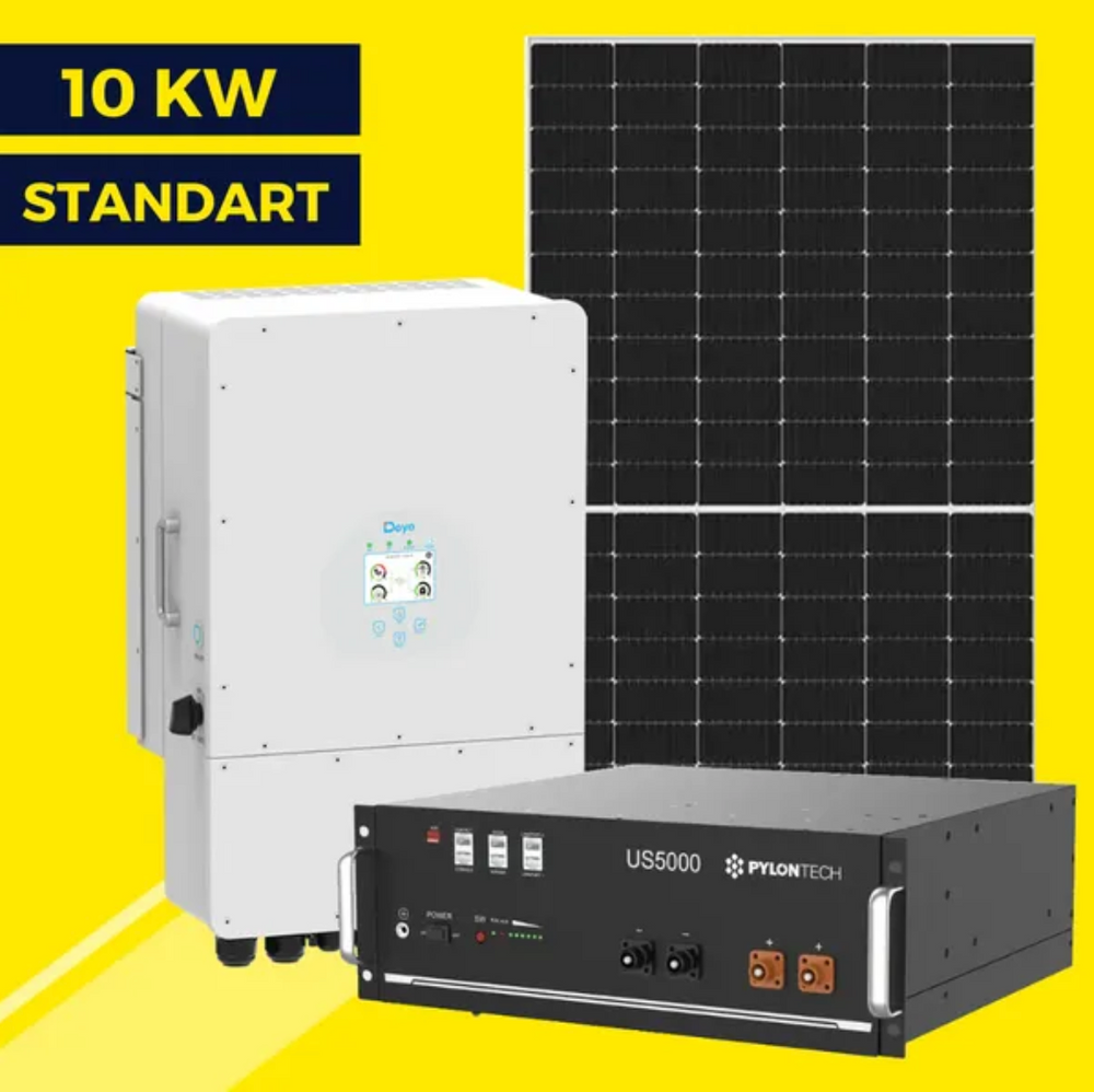 Гібридна сонячна станція на 10 кВт Standart Deye 10 kw | LP Longi 450W 9004 фото