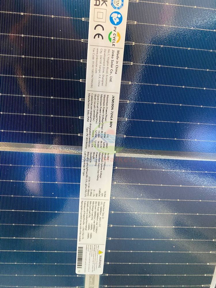 Солнечная панель Jinko Solar JKM590N-72HL4-BDV Silver Frame Bifacial  JKM590N-72HL4-V фото