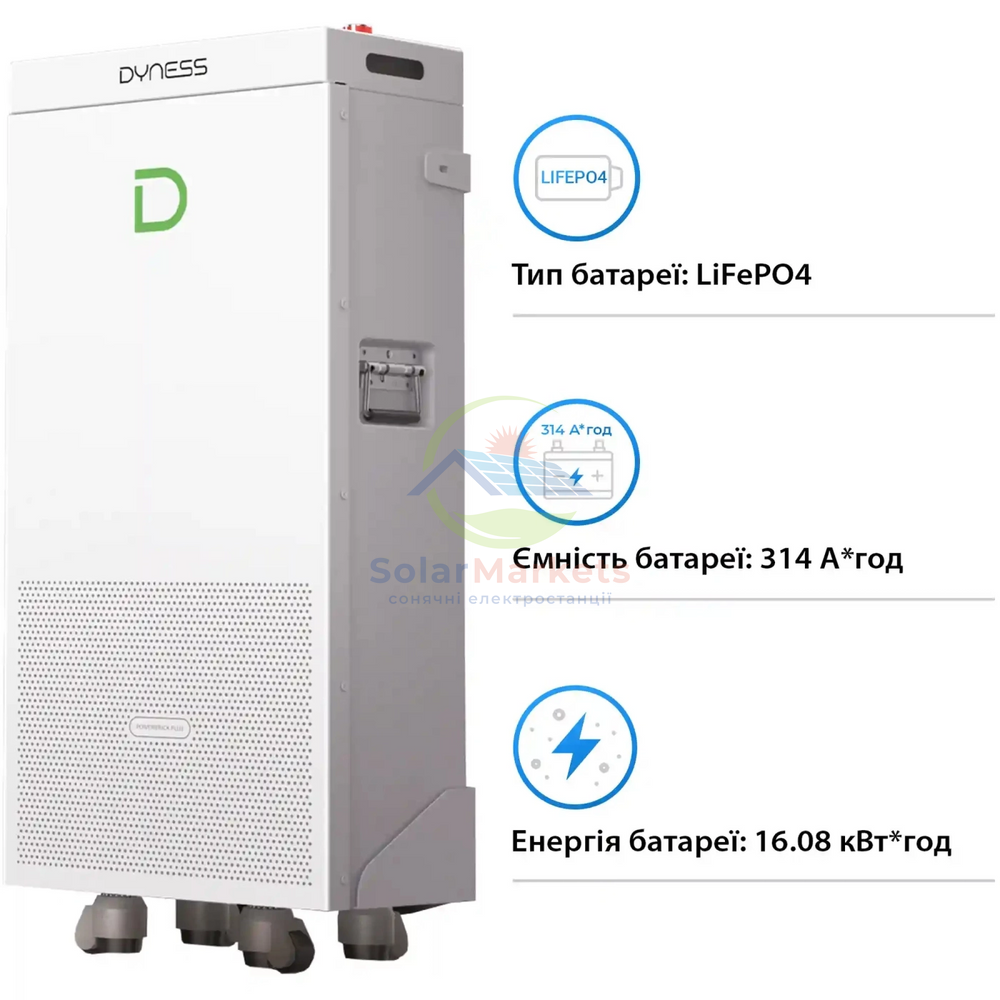 Акумуляторний модуль Dyness PowerBrick Plus 51.2V 314Ah 16.07kWh (PowerBrickPlus) dyness-powerbrick-plus фото