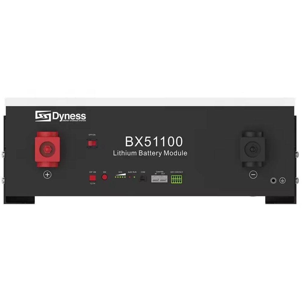 Акумулятор DYNESS BX51100 LiFePO4 51,2V/100AH (5120W*h) (літій-залізо-фосфатний акумулятор для ДБЖ (UPS)) BX51100 фото