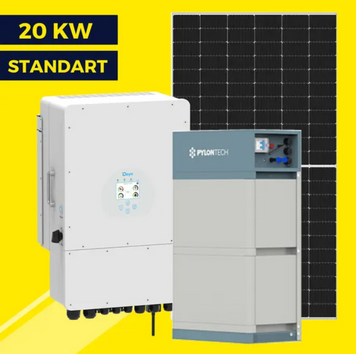 Гибридная солнечная станция на 20 кВт Standart | Deye 20 kw | Ulica 550W 9008 фото