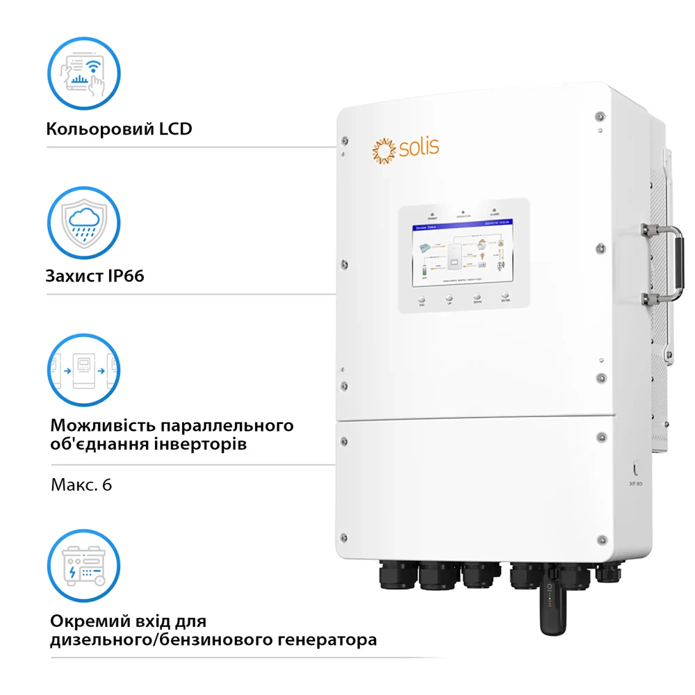  Solis S6 EH3P12K L 12KW 48V 2 MPPT Wi Fi 220 