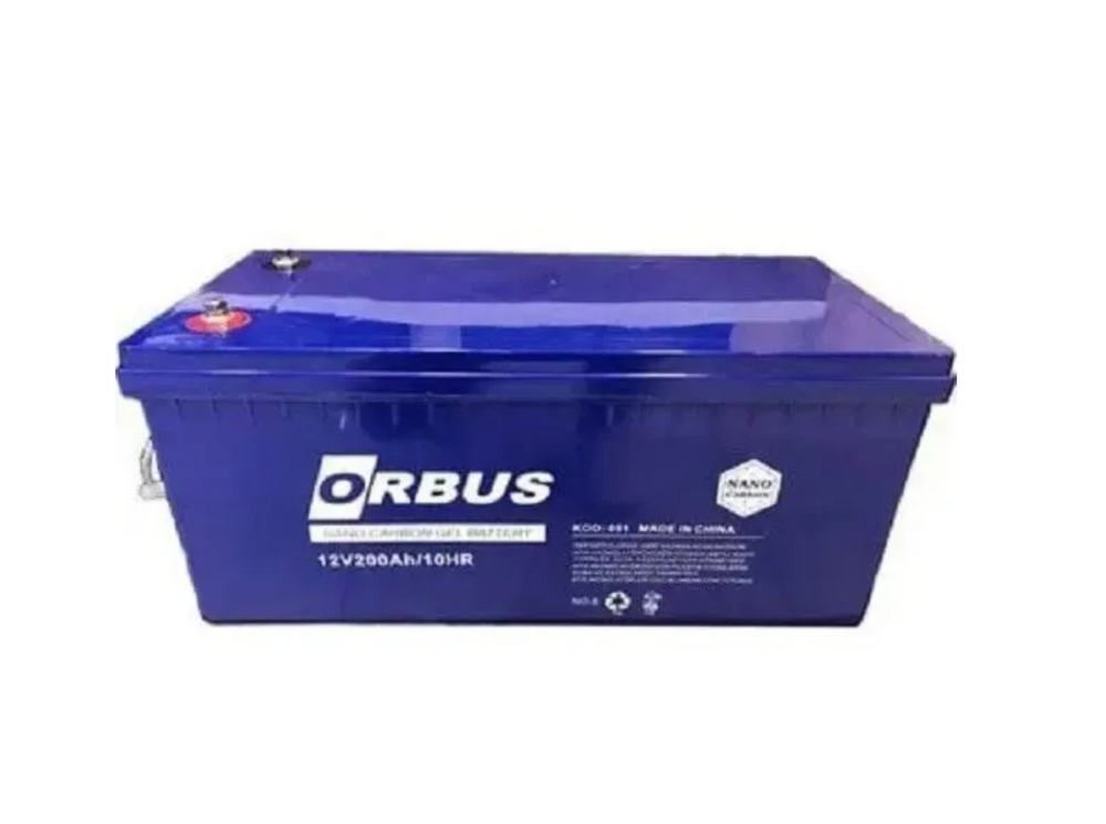 Аккумуляторная батарея ORBUS CG12200 GEL 12 V 200 Ah (522 х 238 х 222) Black Q1/24 744 фото