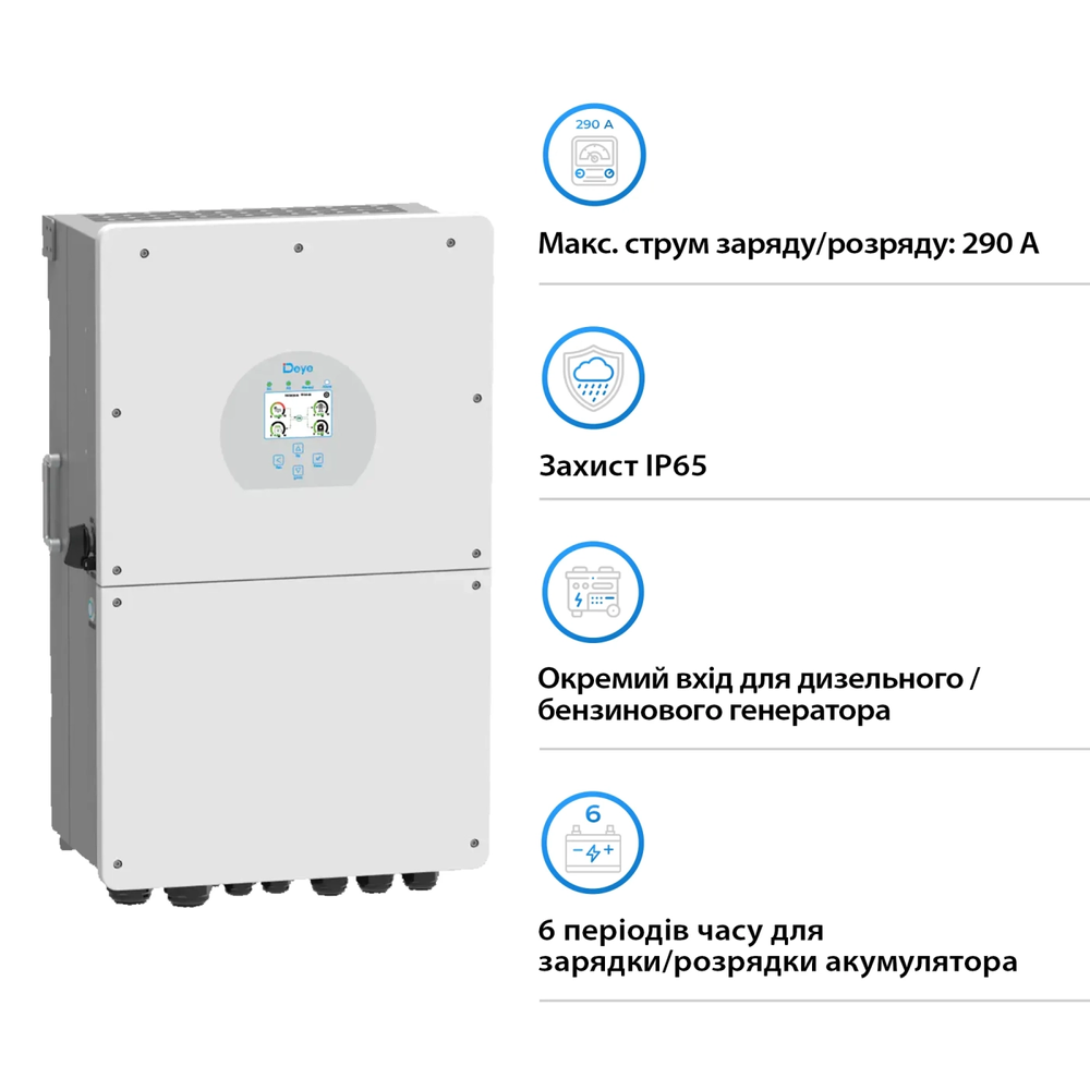 Инвертор гибридный DEYE SUN-16K-SG01LP1-EU (SUN-16K-SG02LP1-EU) SUN-16K-SG01LP1-EU(SUN-16K-SG02LP1-EU) фото