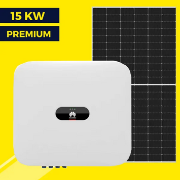 Мережа сонячна станція на 15 кВт Premium | Huawei 15 kw | Risen 550W 4002 фото