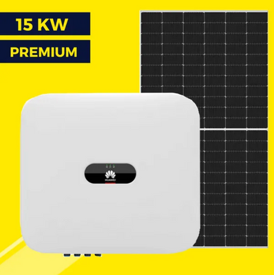 Сетевая солнечная станция на 15 кВт Premium | Huawei 15 kw | Risen 550W 4002 фото