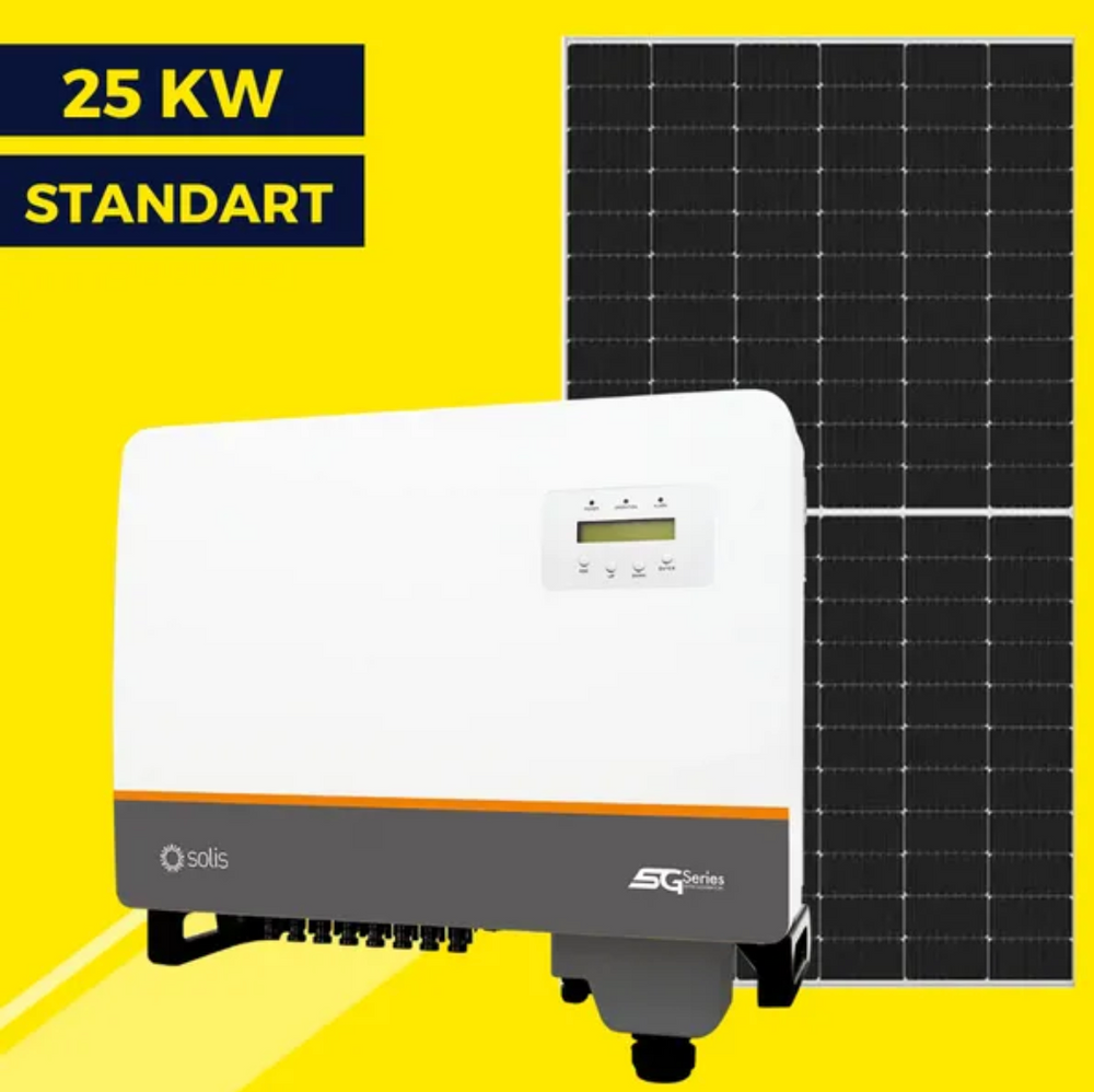 Сетевая солнечная станция на 25 кВт Standart | Solis 25 kw | LP Longi 425W 5002 фото