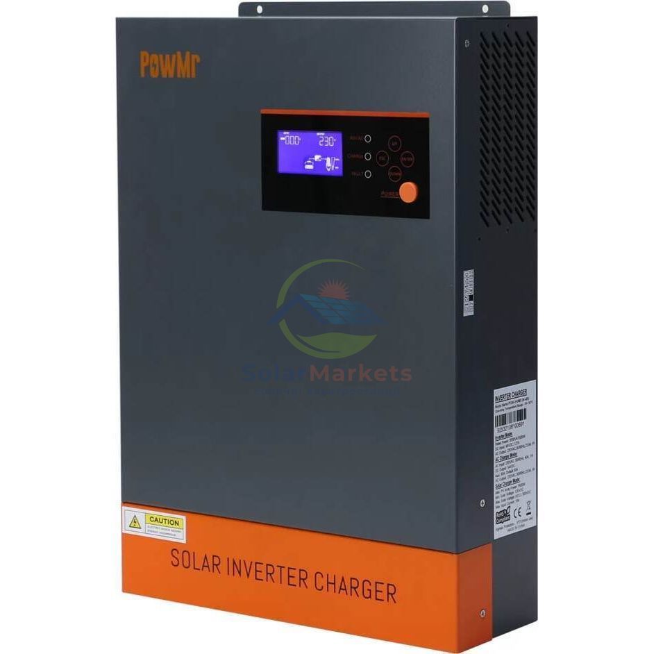 Інвертор Powmr POW-HVM5.5K-48V-P + акумулятор Powmr Powerwall (безперебійник, UPS, ДБЖ для будинку/квартири/офісу), 5500Вт, 4800 Вт&middot;год POW-HVM5.5K-POW-LIO48100 фото