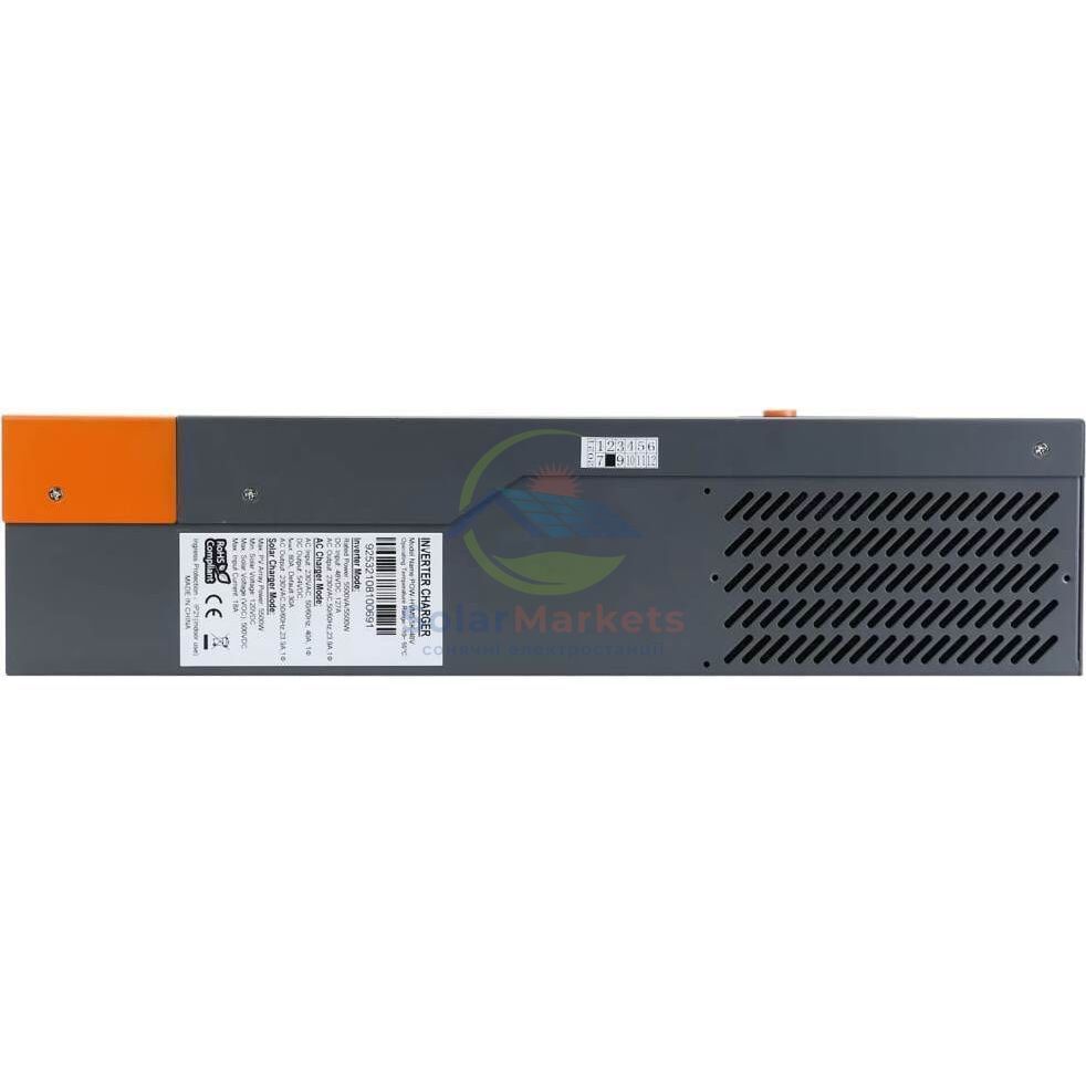 Інвертор Powmr POW-HVM5.5K-48V-P + акумулятор Powmr Powerwall (безперебійник, UPS, ДБЖ для будинку/квартири/офісу), 5500Вт, 4800 Вт&middot;год POW-HVM5.5K-POW-LIO48100 фото