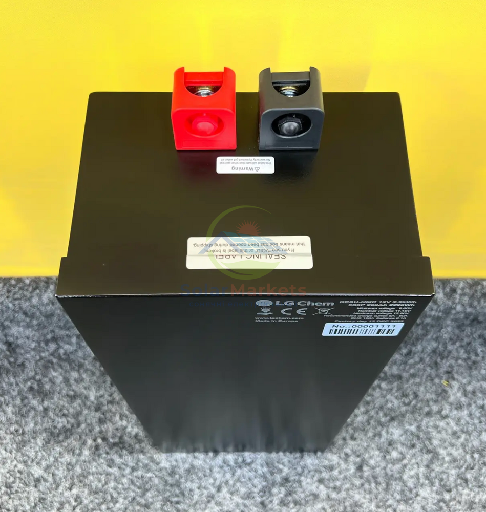 Акумулятор LG Chem 3S3P 200Ah 2.2kWh BMS 160A для 12V інверторів і ДБЖ Europe Li-ion Li-NMC LG Chem 3S3P фото