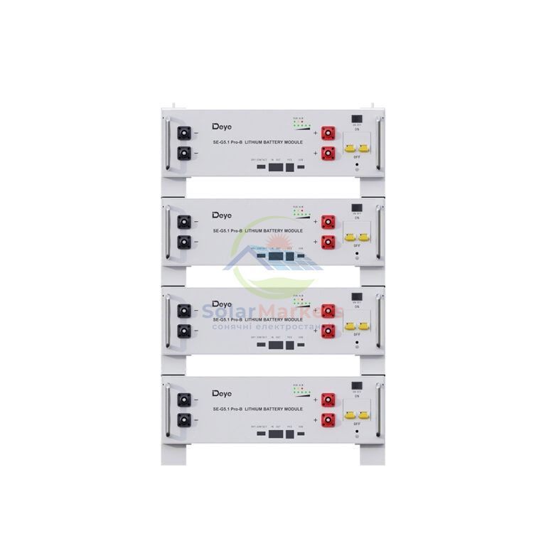 Акумуляторна батарея SE-G5.1 PRO-B DEYE (LIFEPO4 51,2V 100AH 5,12KWH) SE-G5.1 PRO-B фото